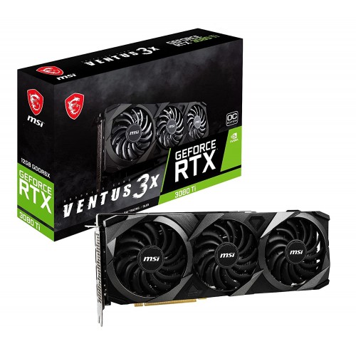 MSI Ventus GeForce RTX 3080 Ti 12GB GDDR6X PCI Express 4.0 ATX Graphic Card - RTX 3080 Ti Ventus 3X 12G OC MSI Ventus GeForce RTX 3080 Ti 12GB GDDR6X PCI Express 4.0 ATX Graphic Card - RTX 3080 Ti Ventus 3X 12G OC